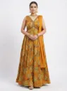 Mustard Yellow Floor lenghth Anarkali