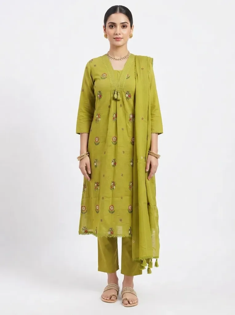Green A Line 3 Piece Suit